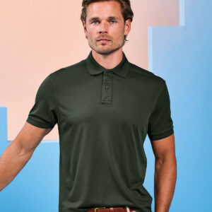 Cationic recycled polyester polo 