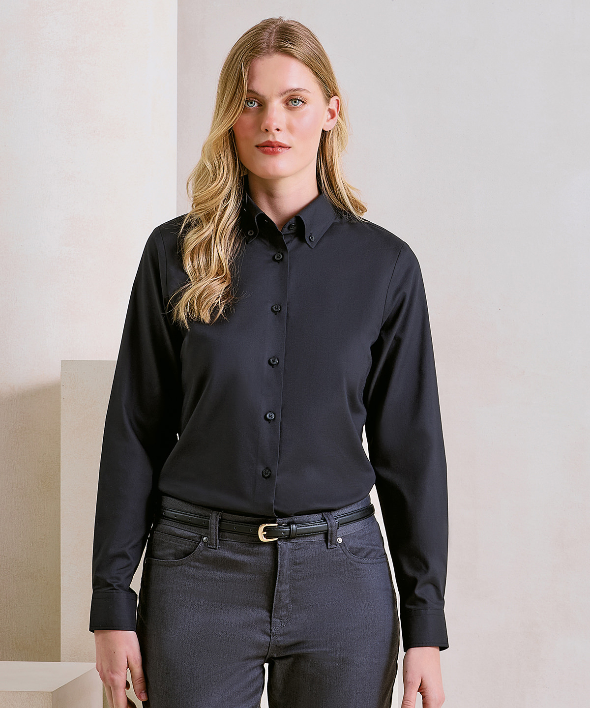 Womens Supreme Oxford long sleeve shirt