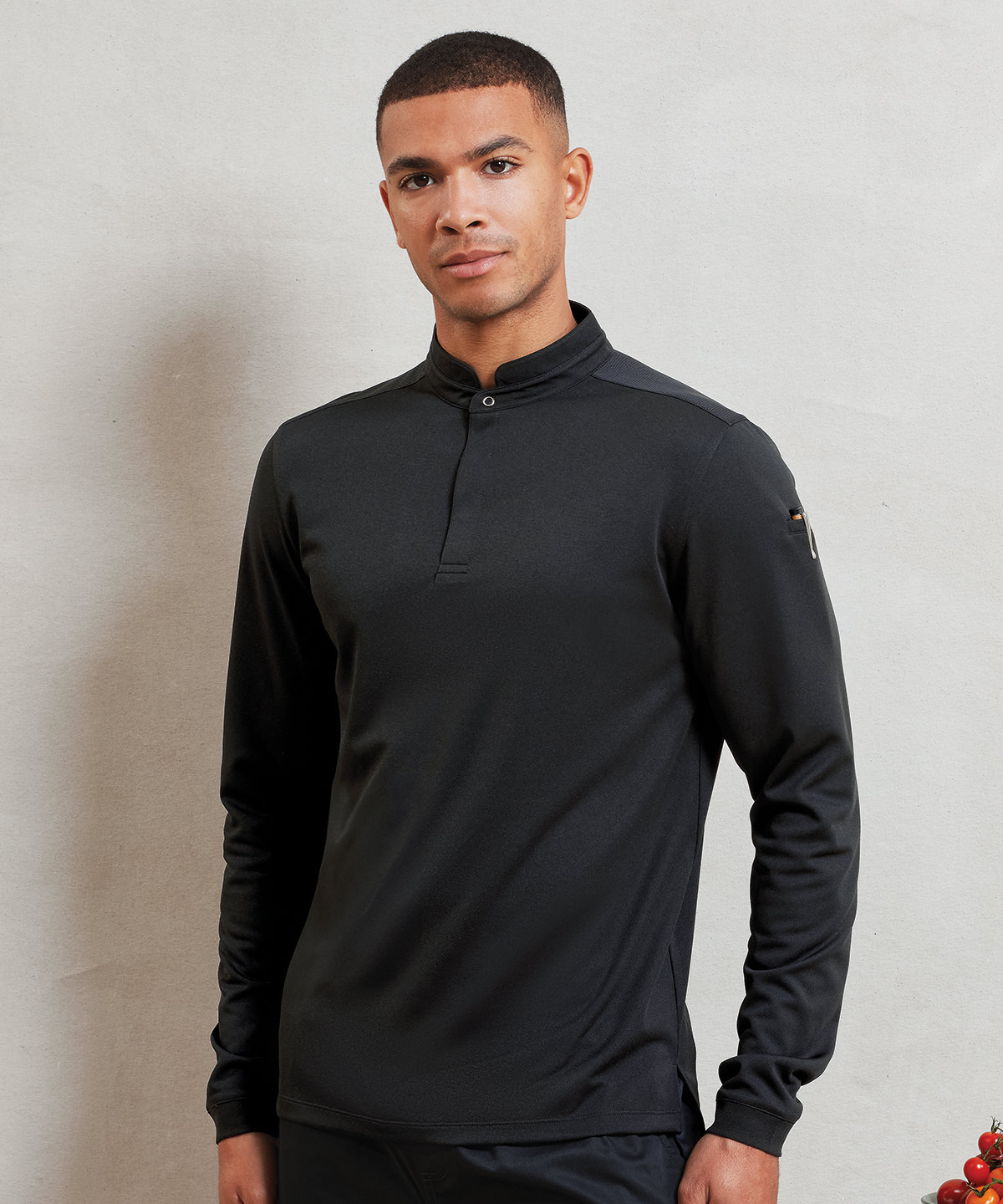 Essential Coolchecker® long sleeve chefs shirt