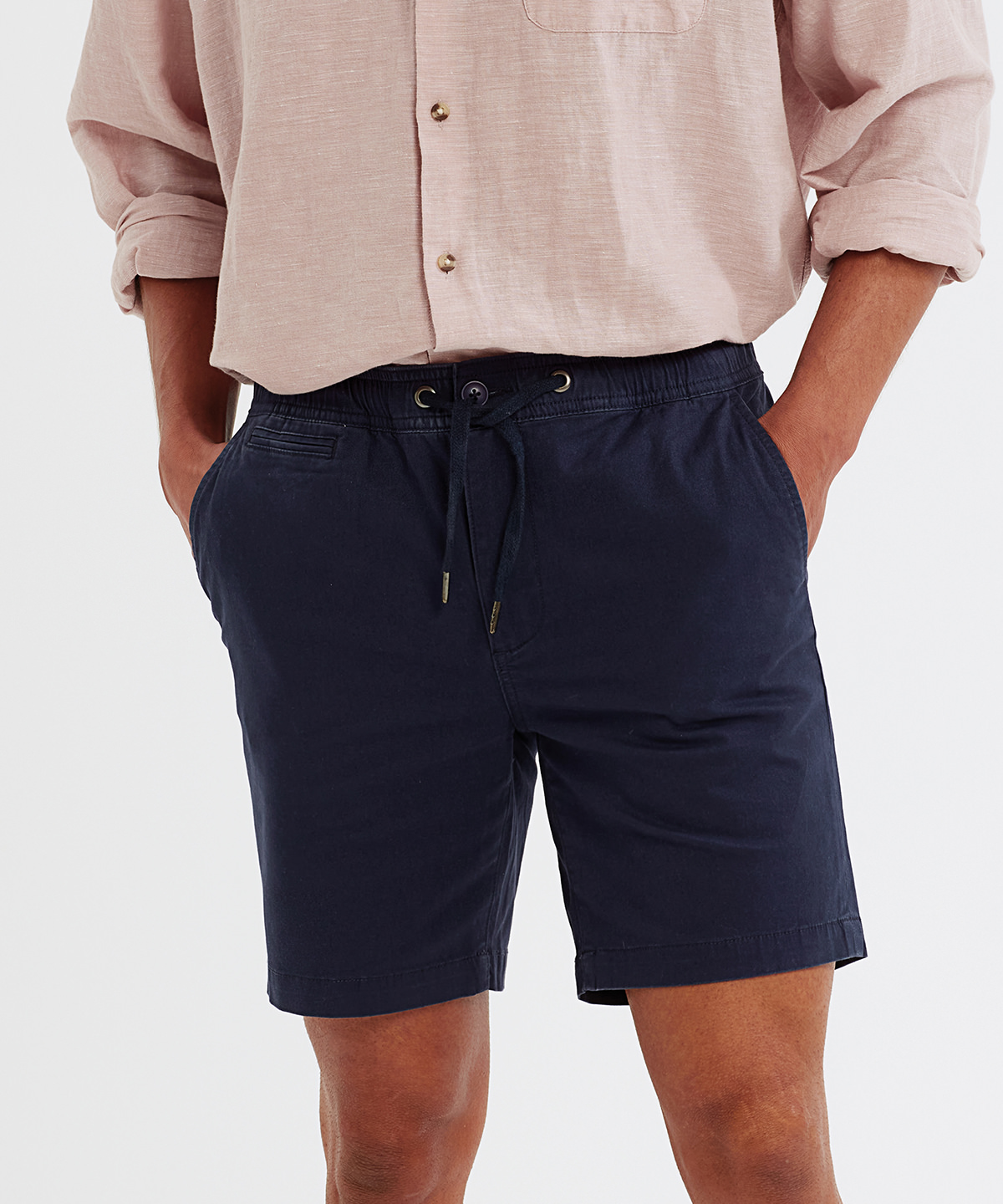 Mens drawstring chino shorts